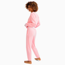 Modal French Terry Long-Sleeve Lounge Tee | Flamingo/Taffy