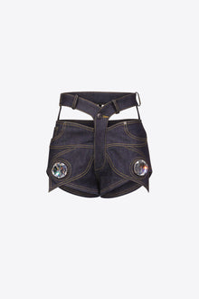 Raw Denim Butterfly Hot Short | Dark Indigo