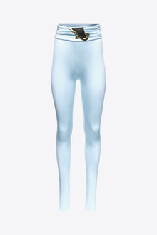 High Waisted Star Stud Legging | Ice Blue