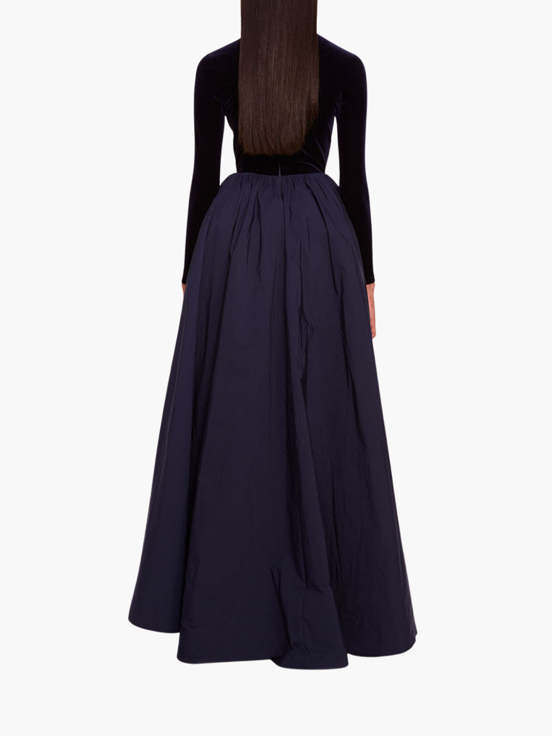 Velvet Taffeta Gown | Midnight