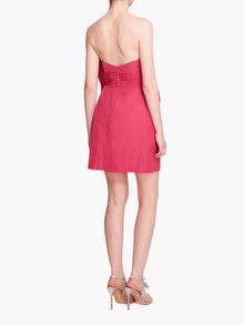 Rosette Taffeta Mini Dress | Fuchsia
