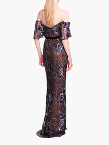 Climbing Vines Gown | Crystal Ocean