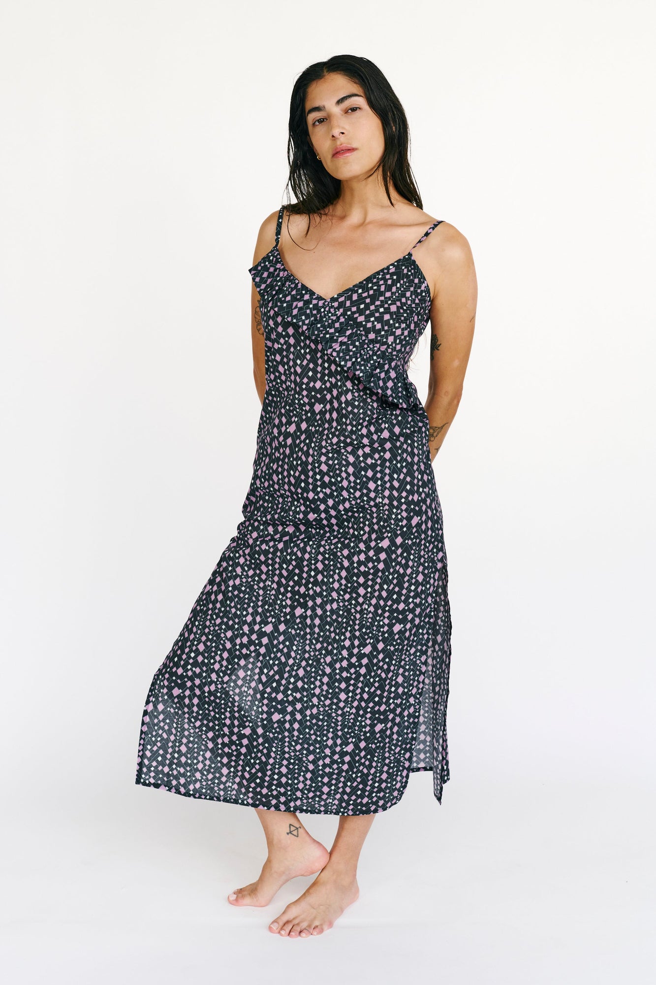 Geo Slip Dress