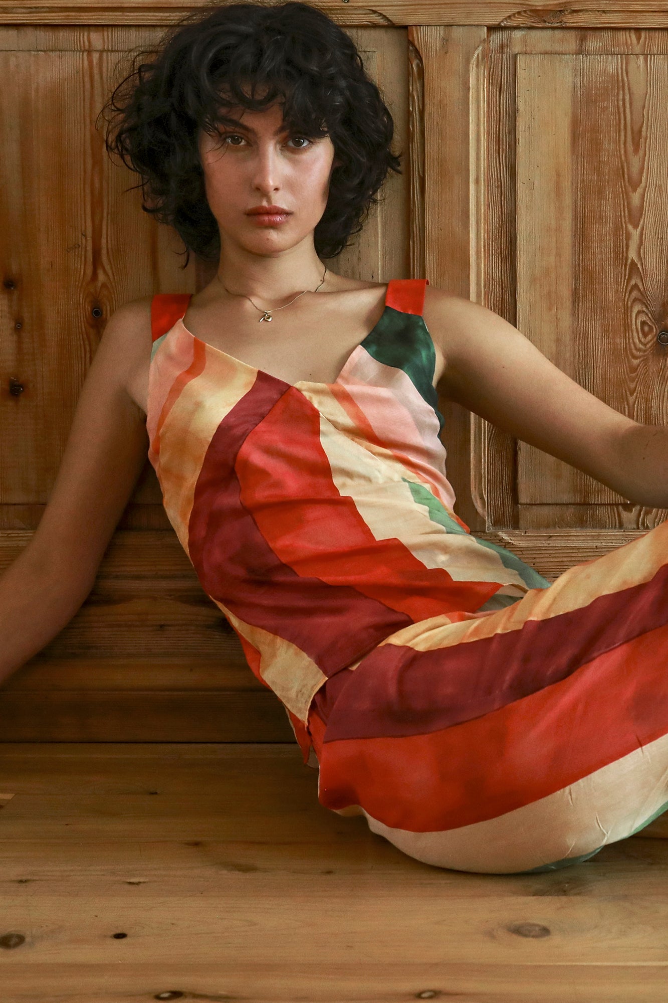 Laos Stripe Cotton Cami | Stripe Print