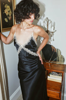 Sadie Dress | Black W/ White