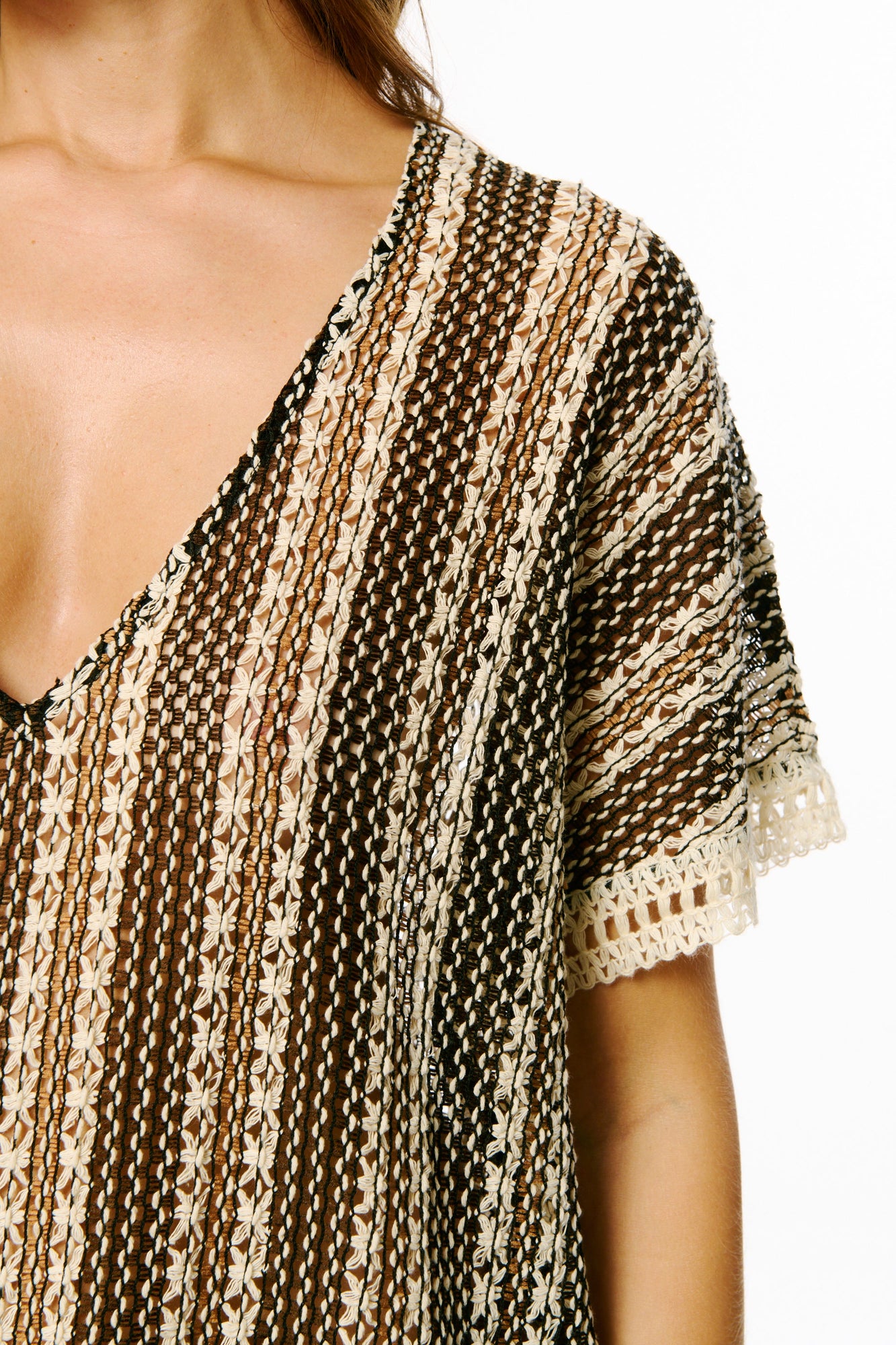 Santorini Knit Cover Up | Black