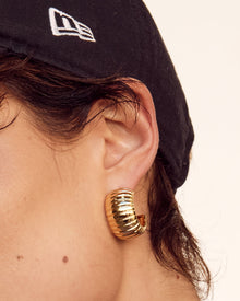 Remy Ridged Hoops | Silver