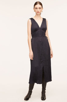 Button Front Dress | Dark Navy