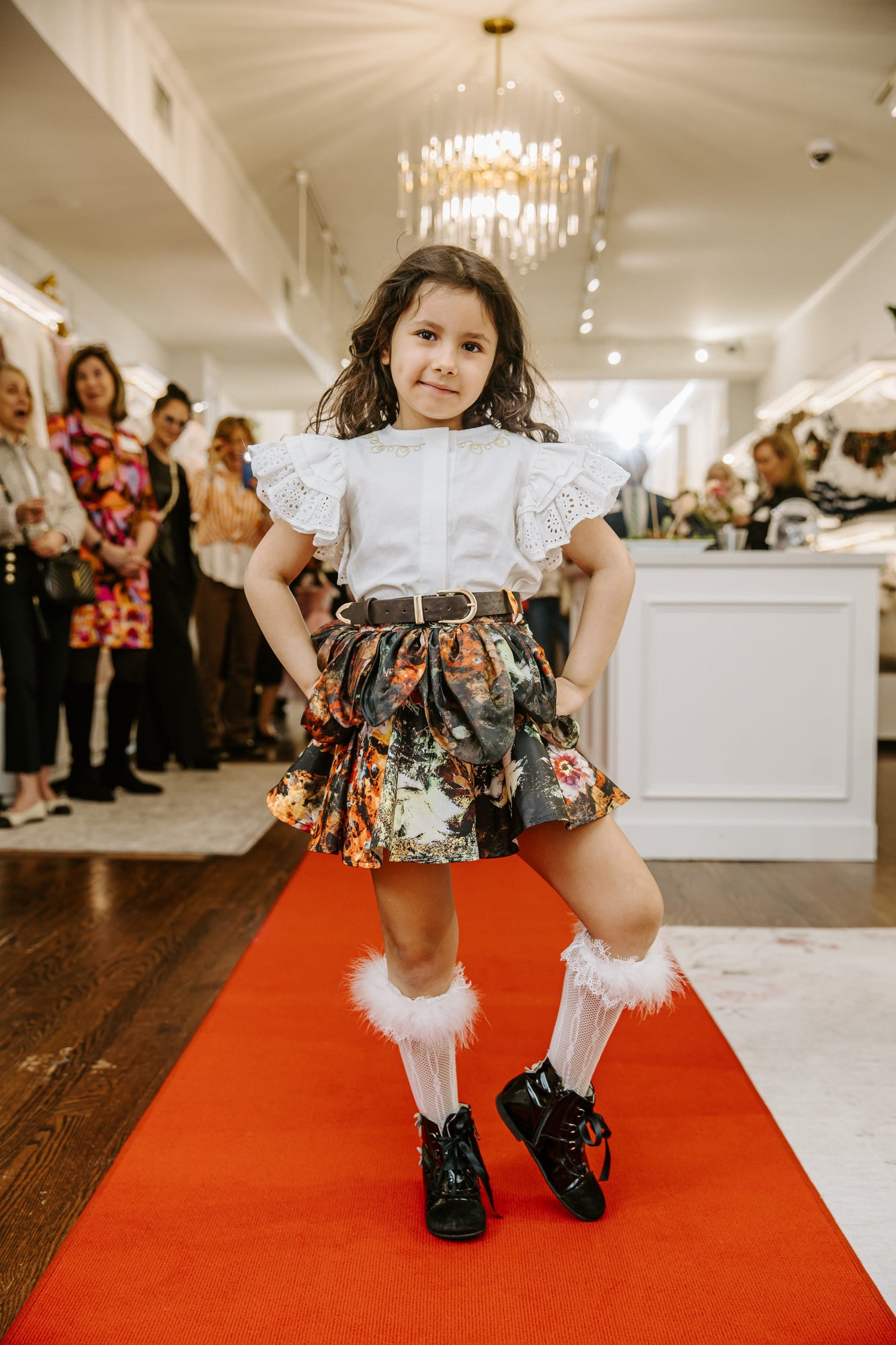 Baby Girls | Alexis Blouse and Skirt Set | White x Multi