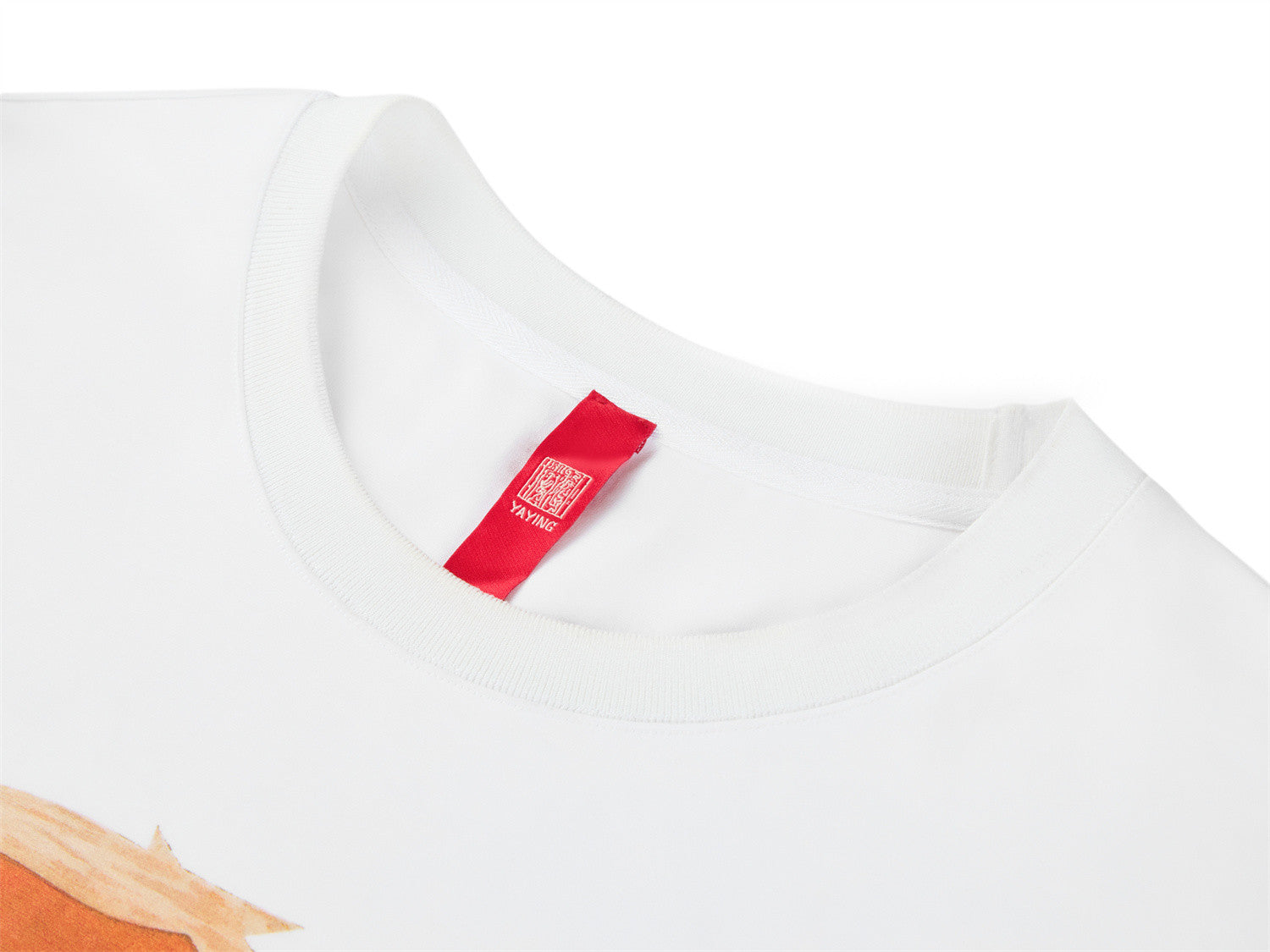 Artistic Silk-Cotton T-Shirt | White