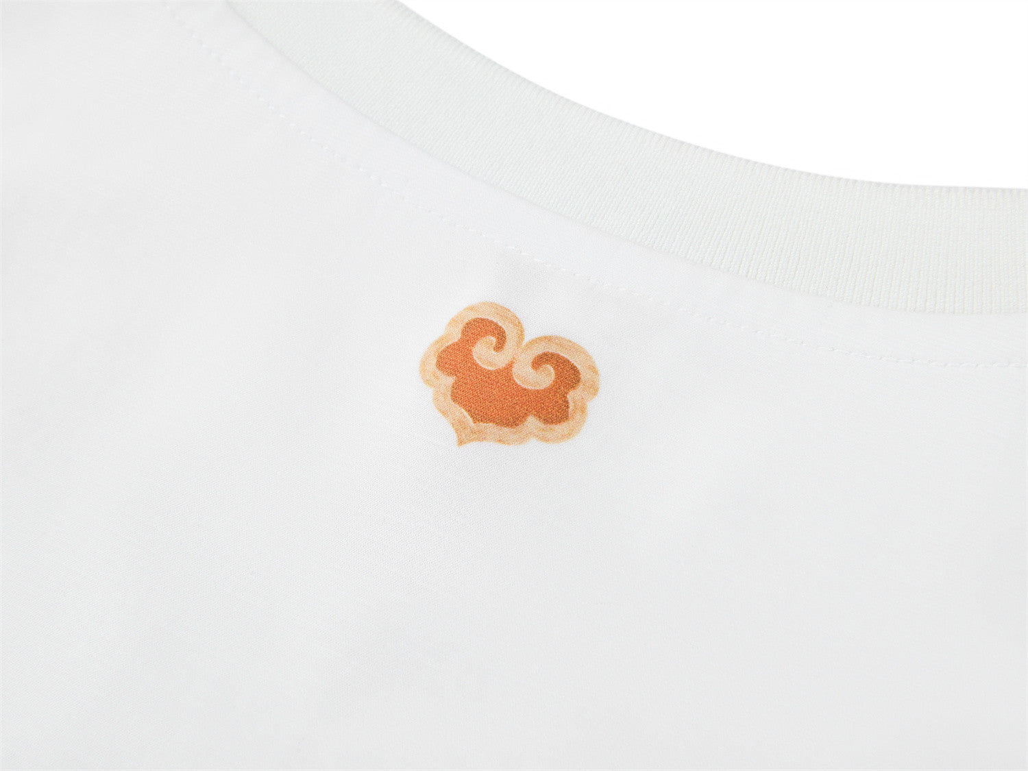 Artistic Silk-Cotton T-Shirt | White