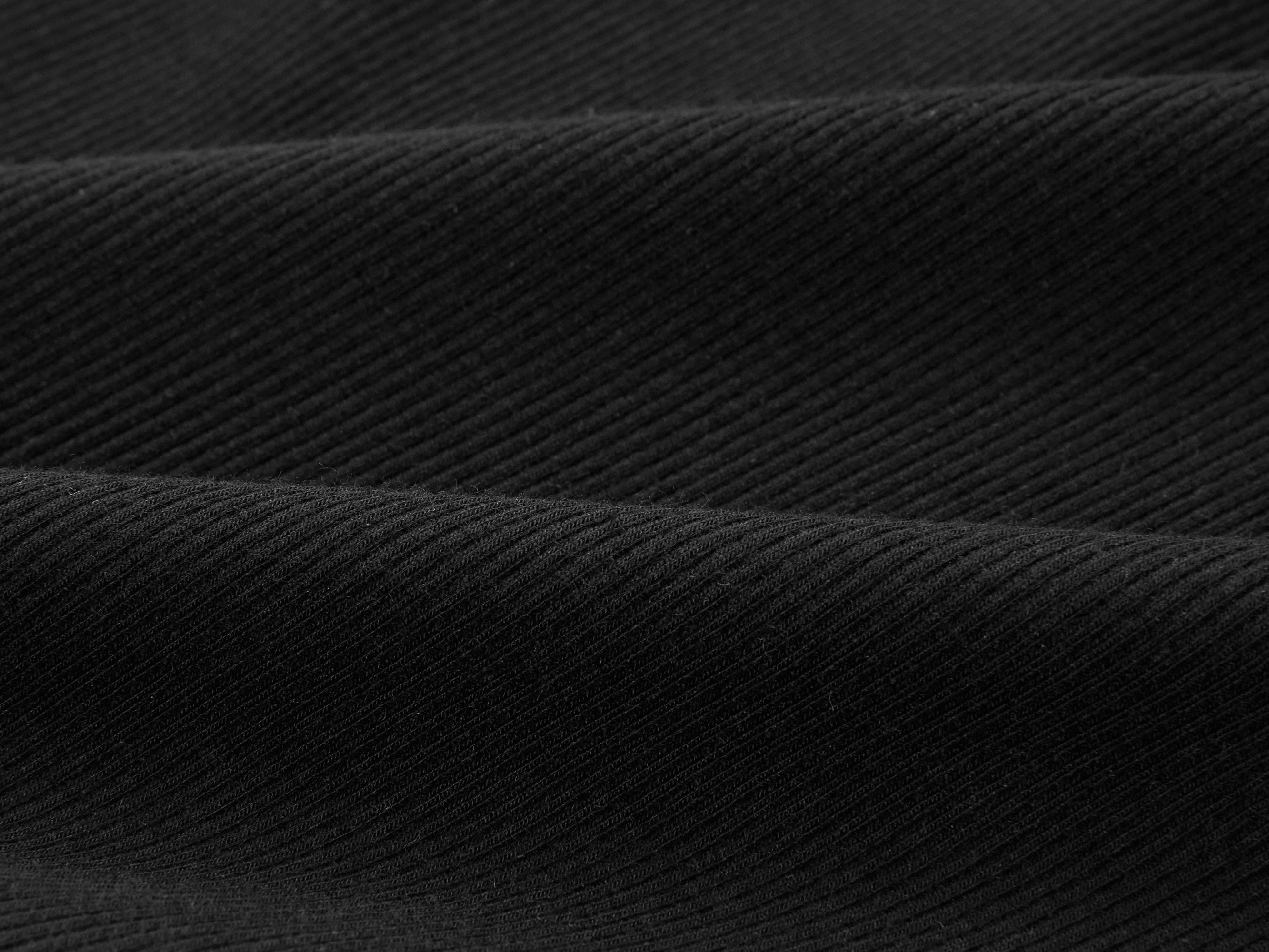 Cotton U Short-Sleeve Tee | Black