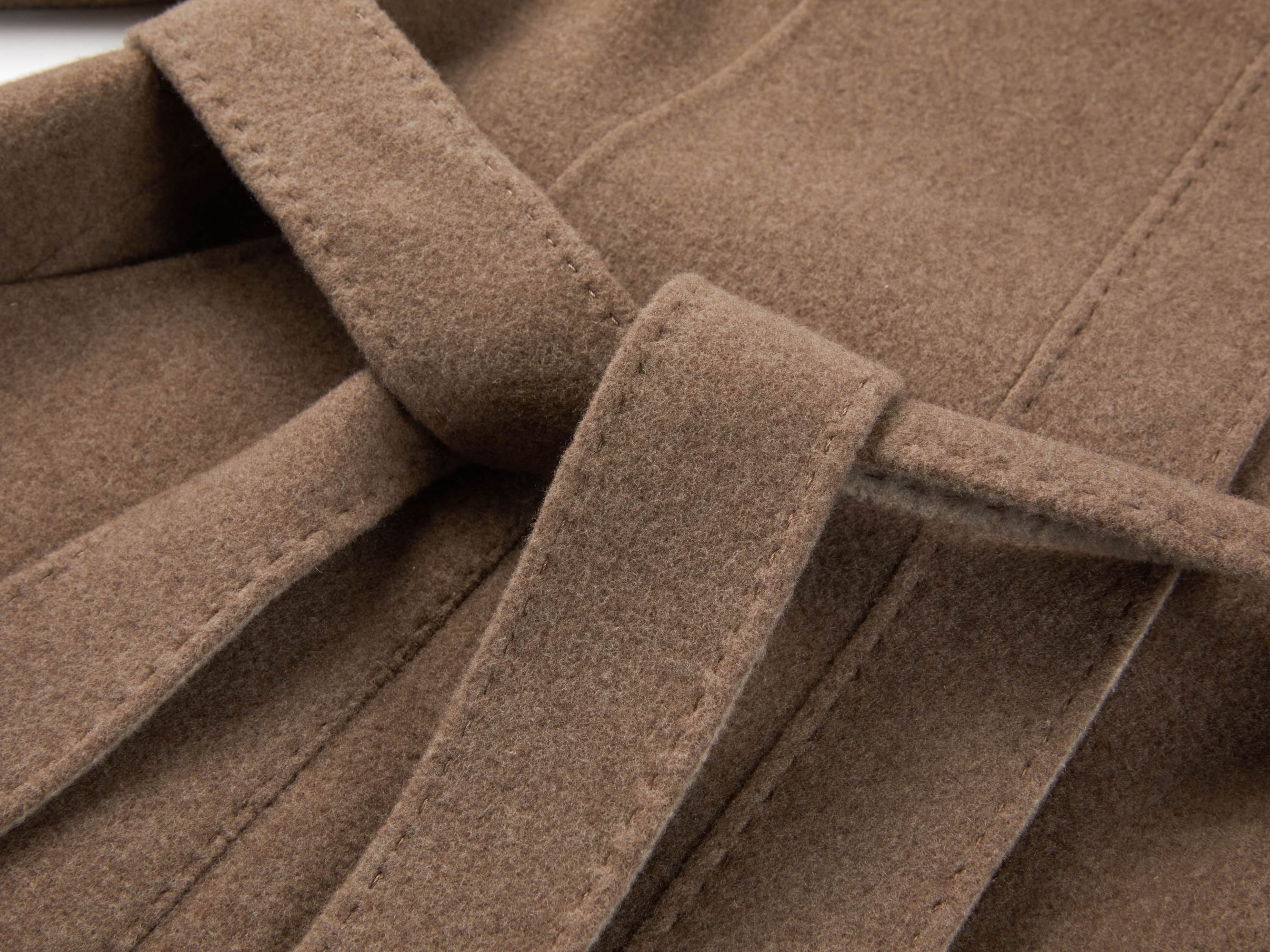 Ali Cashmere Wool-Blend Coat | Brown