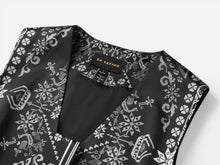 Chinese-style Embroidered Vest | Black