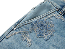 Trendy 9-Fit Flared Denim Pant | Navy