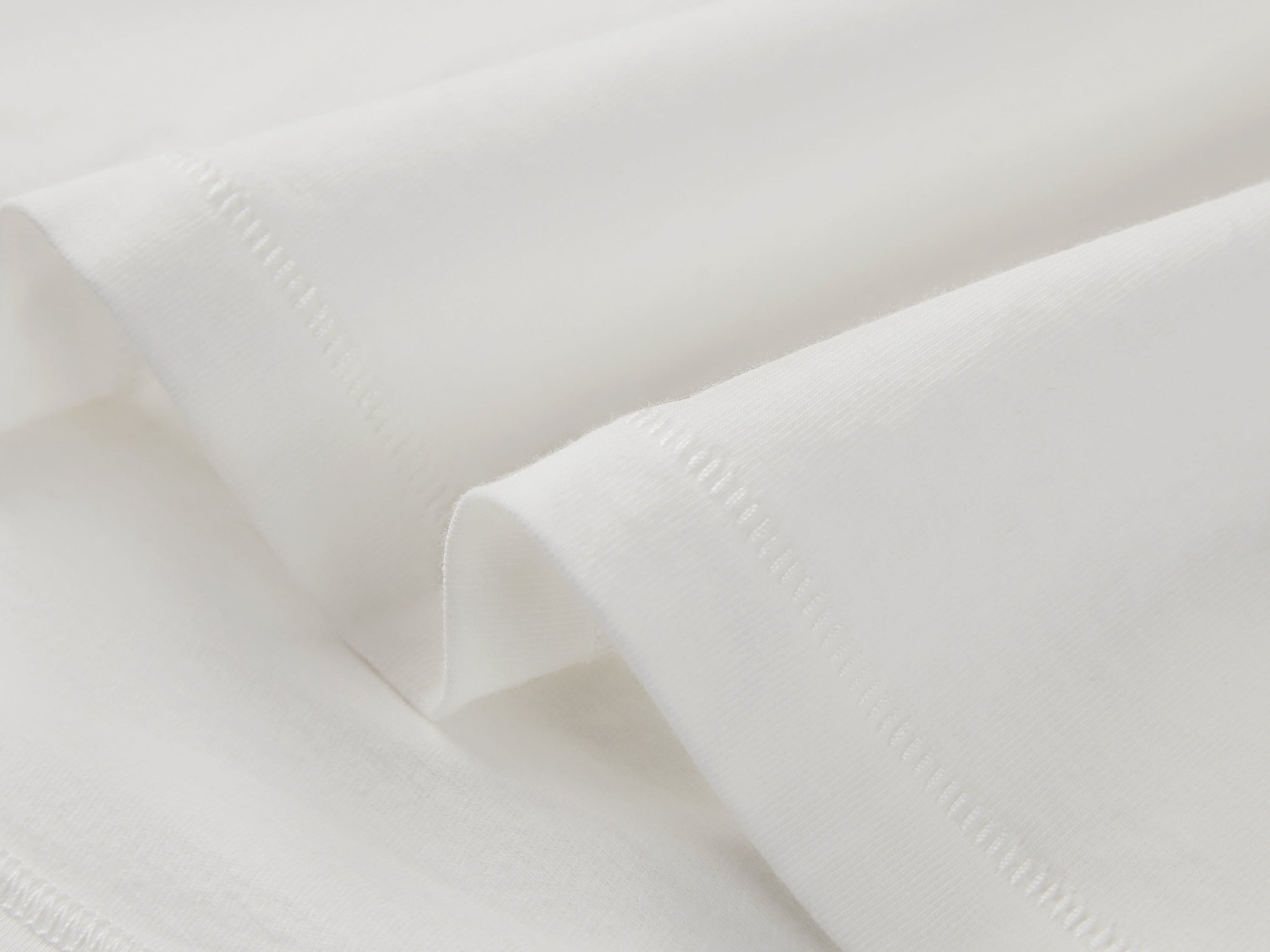 Cotton-Blend Tee | White