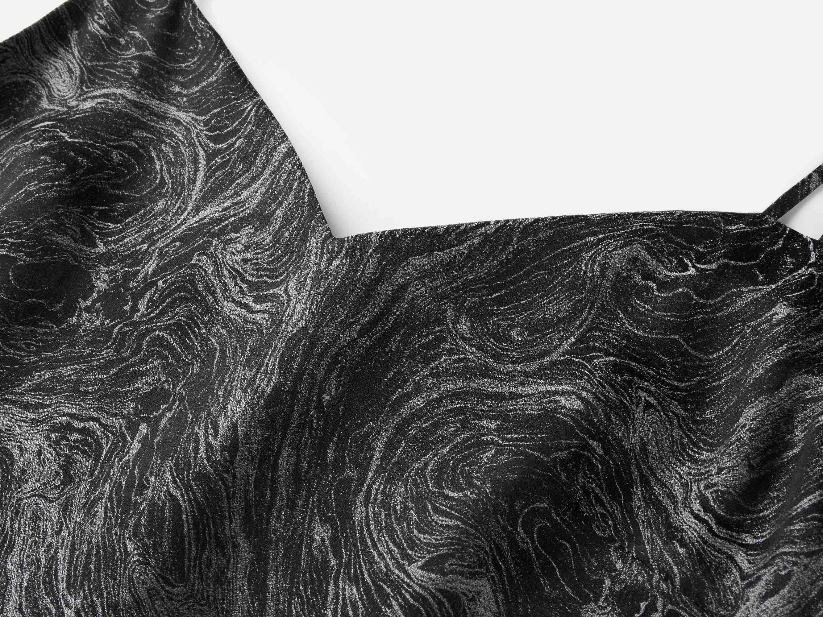 Stretch Silk Sophisticated V-Neck Camisole | Black