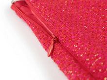 Imported Tweed Pencil Skirt | Rose Red