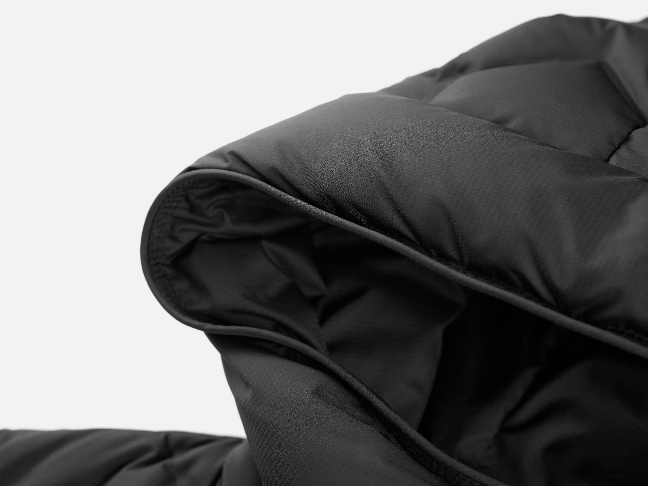 Quilted Long Coat | Black