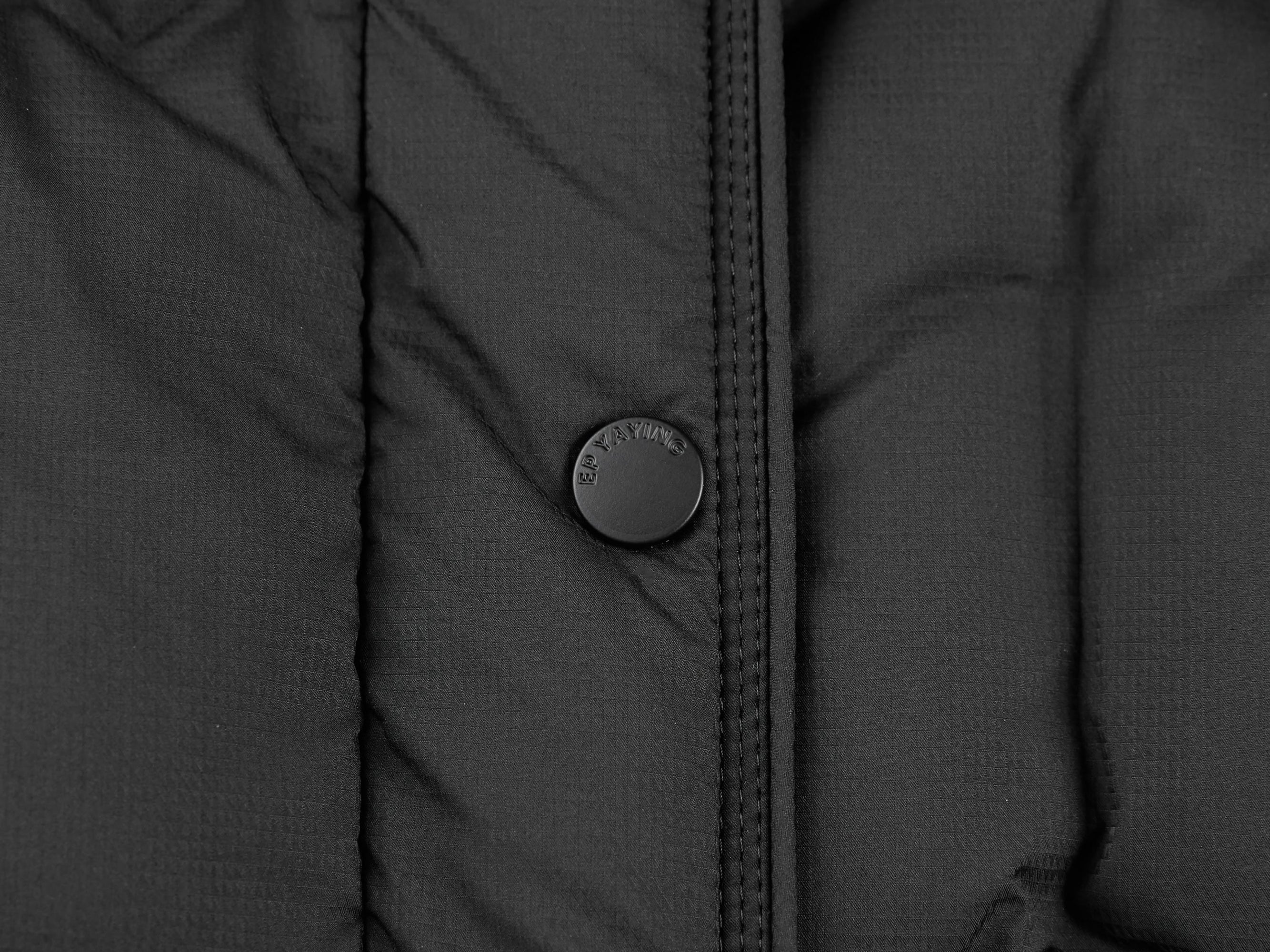 Goose Down Waist-Defining Slim-Fit Down Jacket | Black