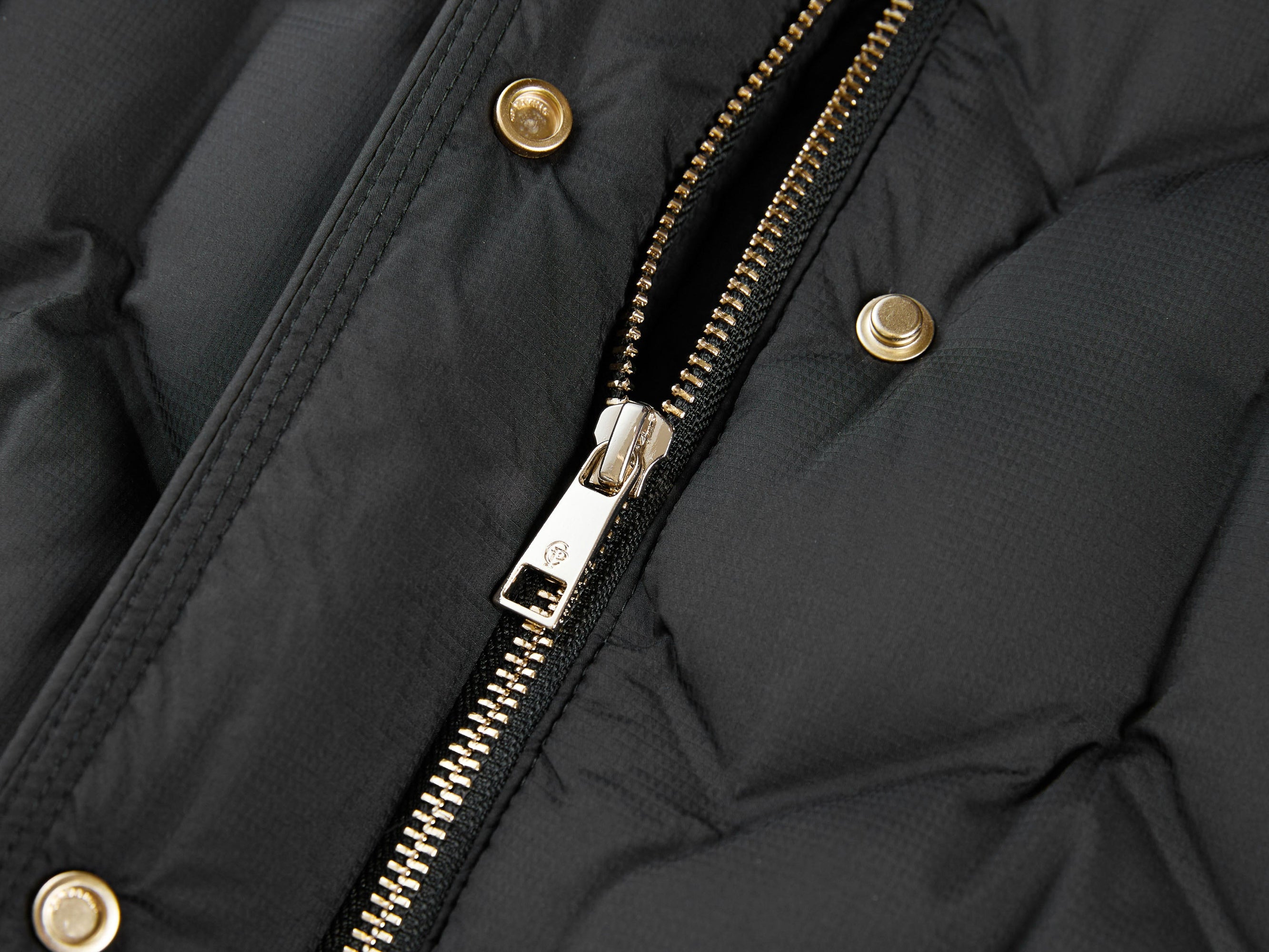 Goose Down Waist-Defining Slim-Fit Down Jacket | Black