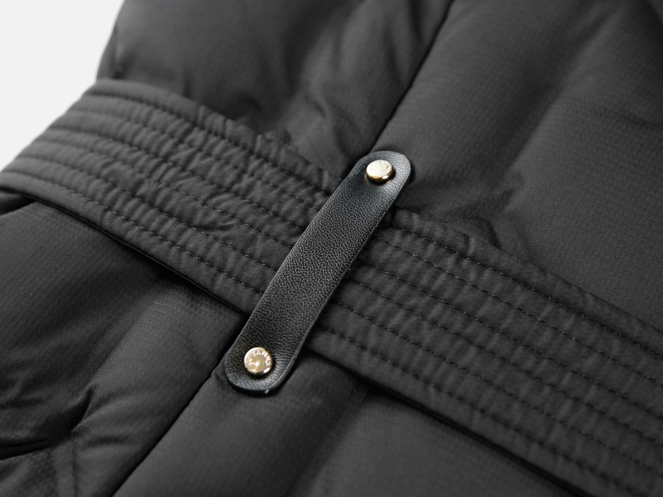 Quilted Long Coat | Black