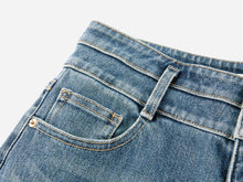 Cotton Blended Stretch Flare Pants | Blue