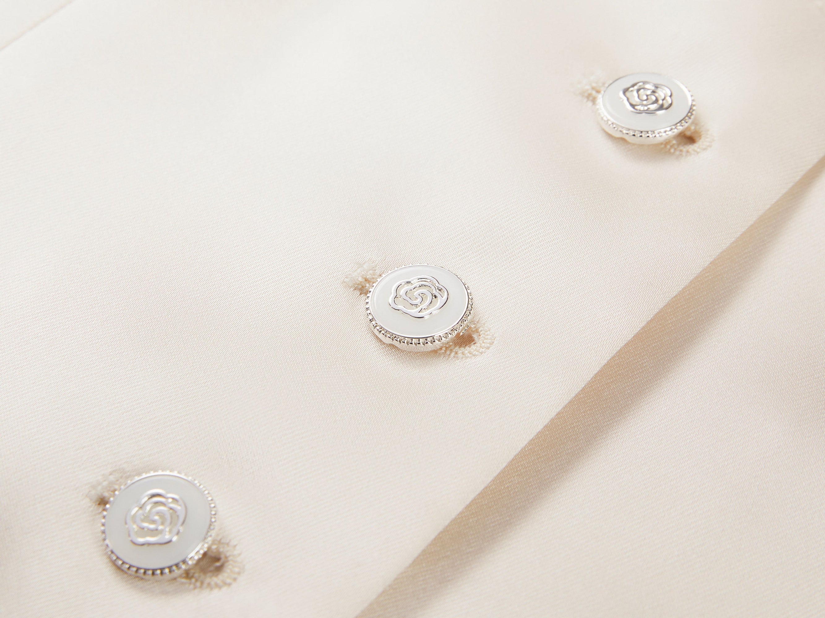 Button Knit Vest | Cream