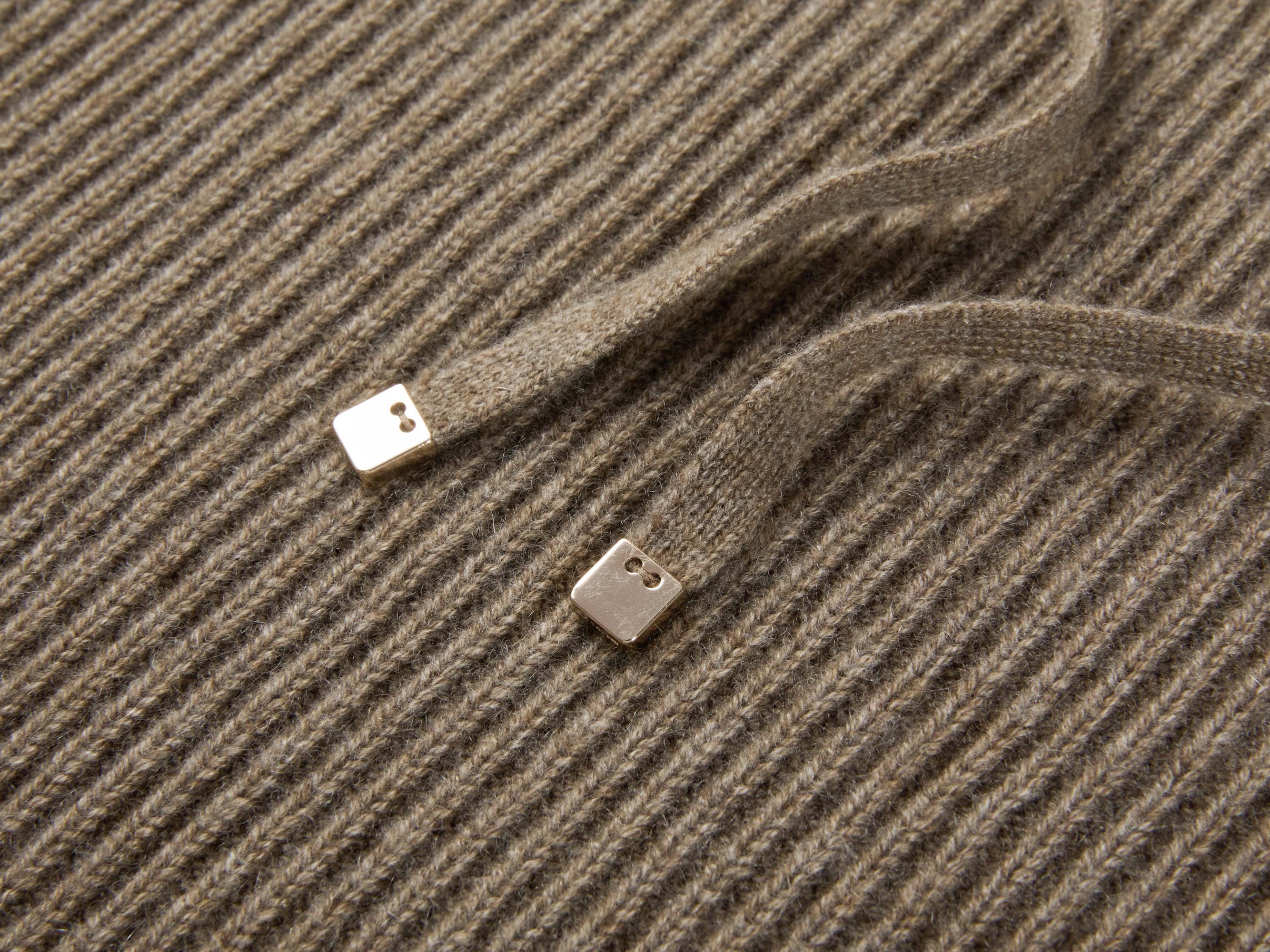 Ribbed Cashmere Skirt | Brown