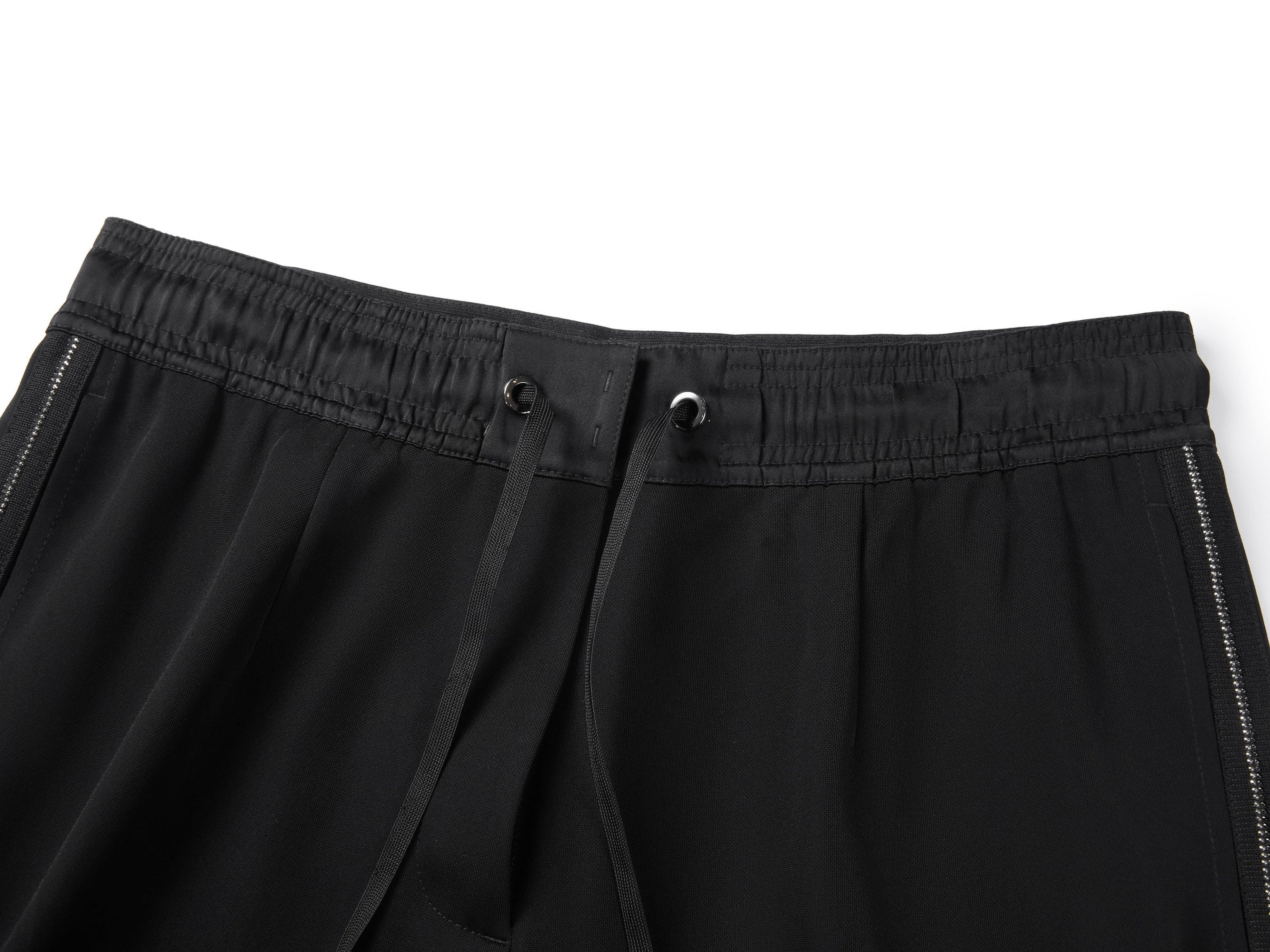 Slim Fit Wide-Leg Pant | Black