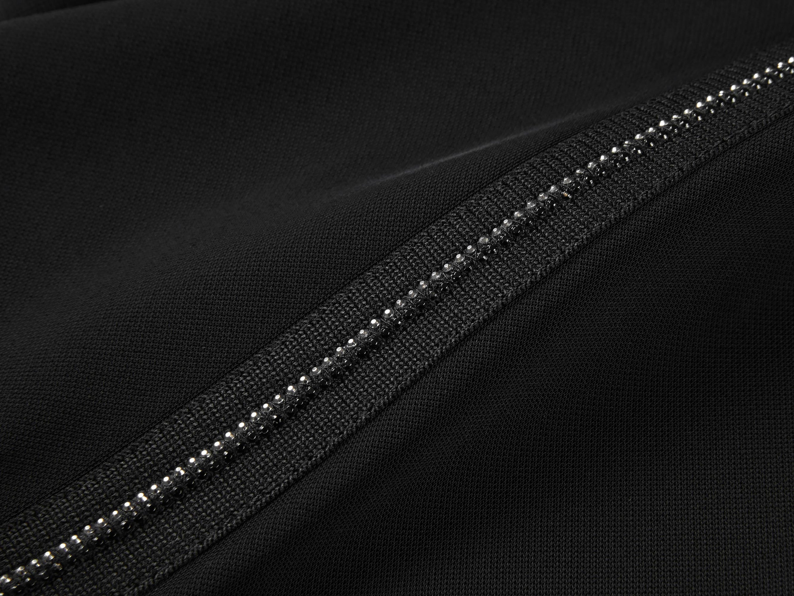Slim Fit Wide-Leg Pant | Black