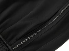 Slim Fit Wide-Leg Pant | Black