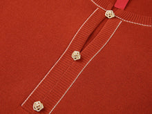 Wool Embroidered Sweater | Orange