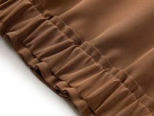 Silk Stand Collar Jacket | Brown