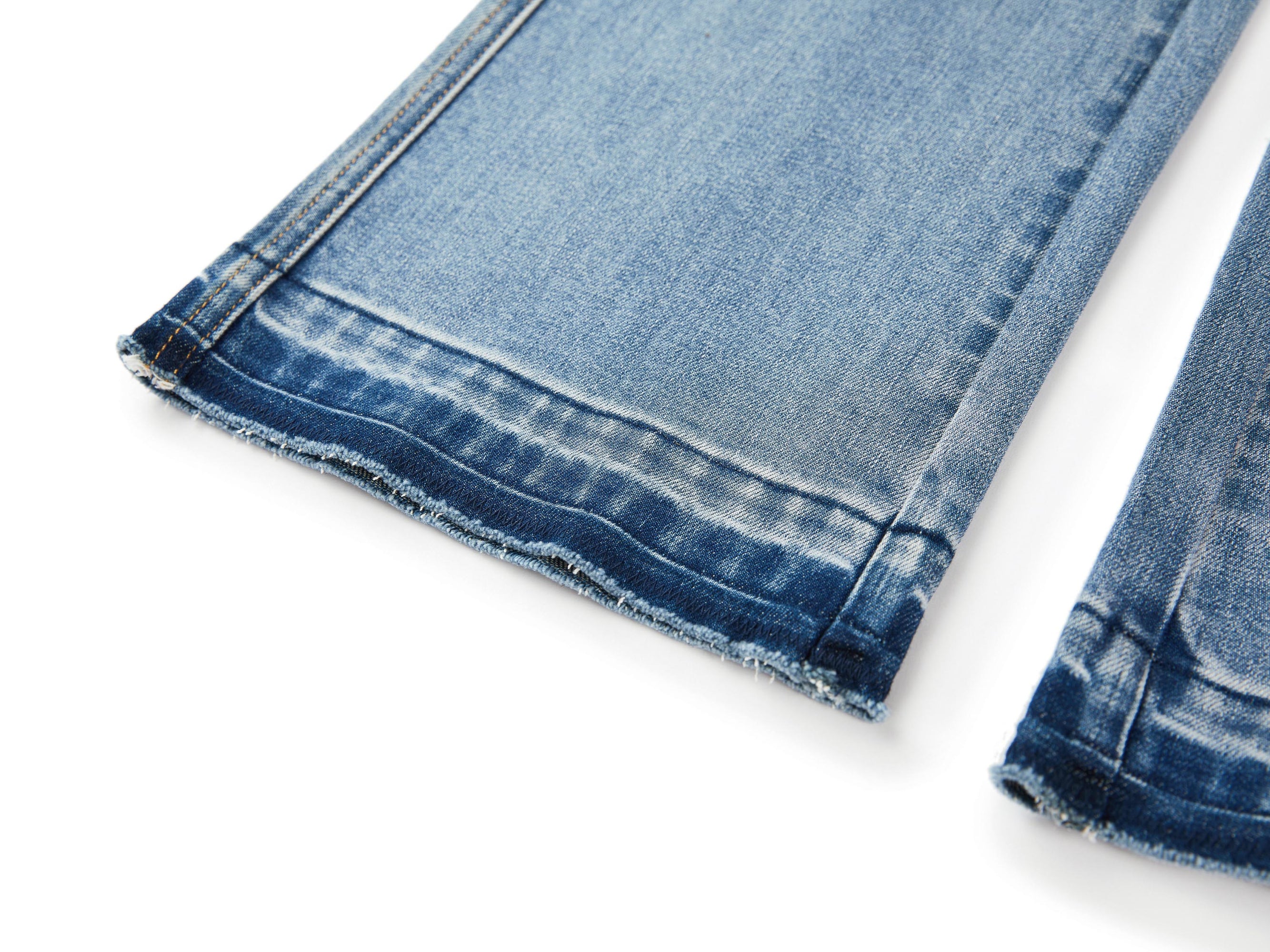 Mulberry Silk Cotton High-Waist Jeans | Blue
