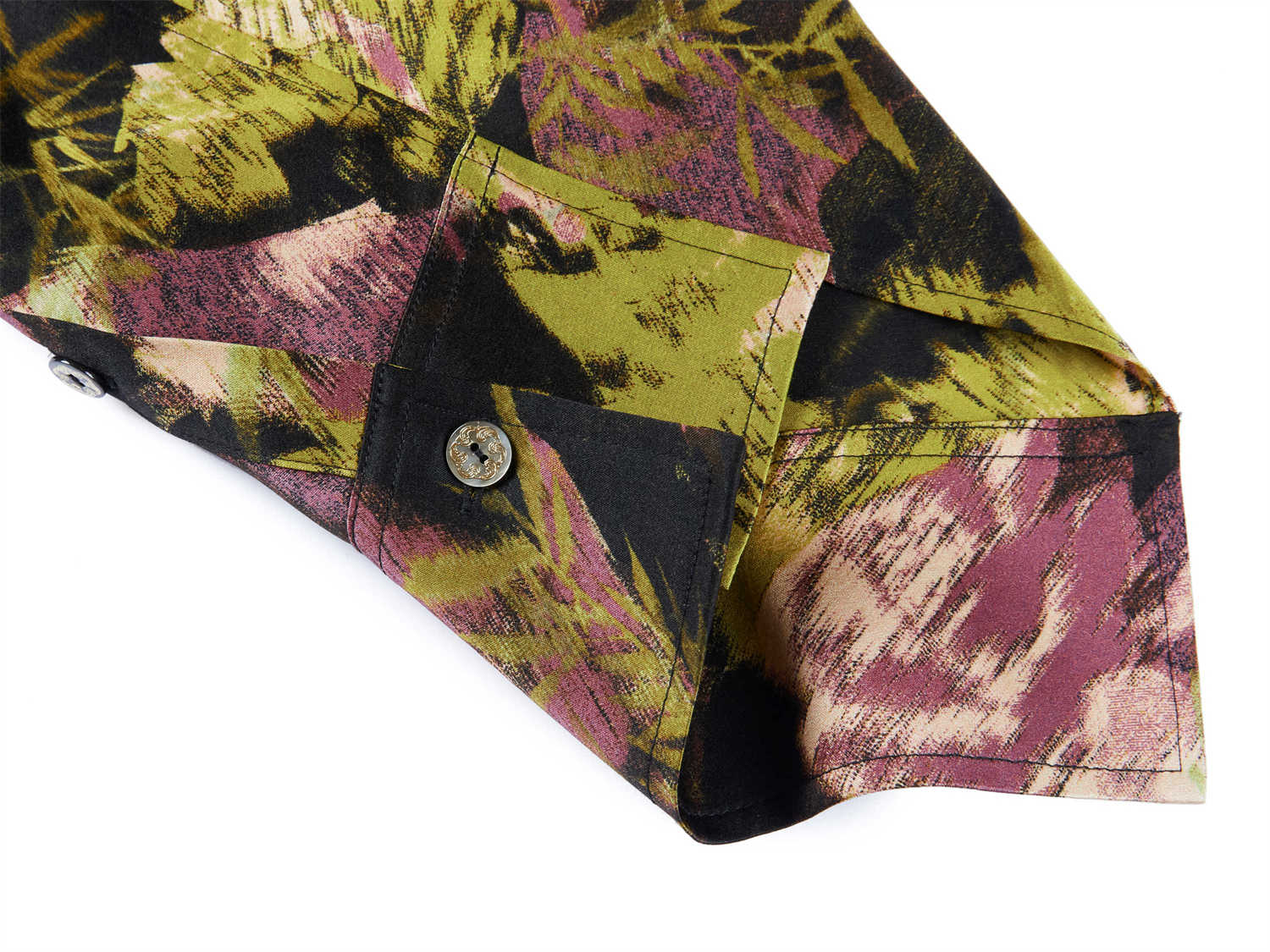 Silk Floral Shirt | Black