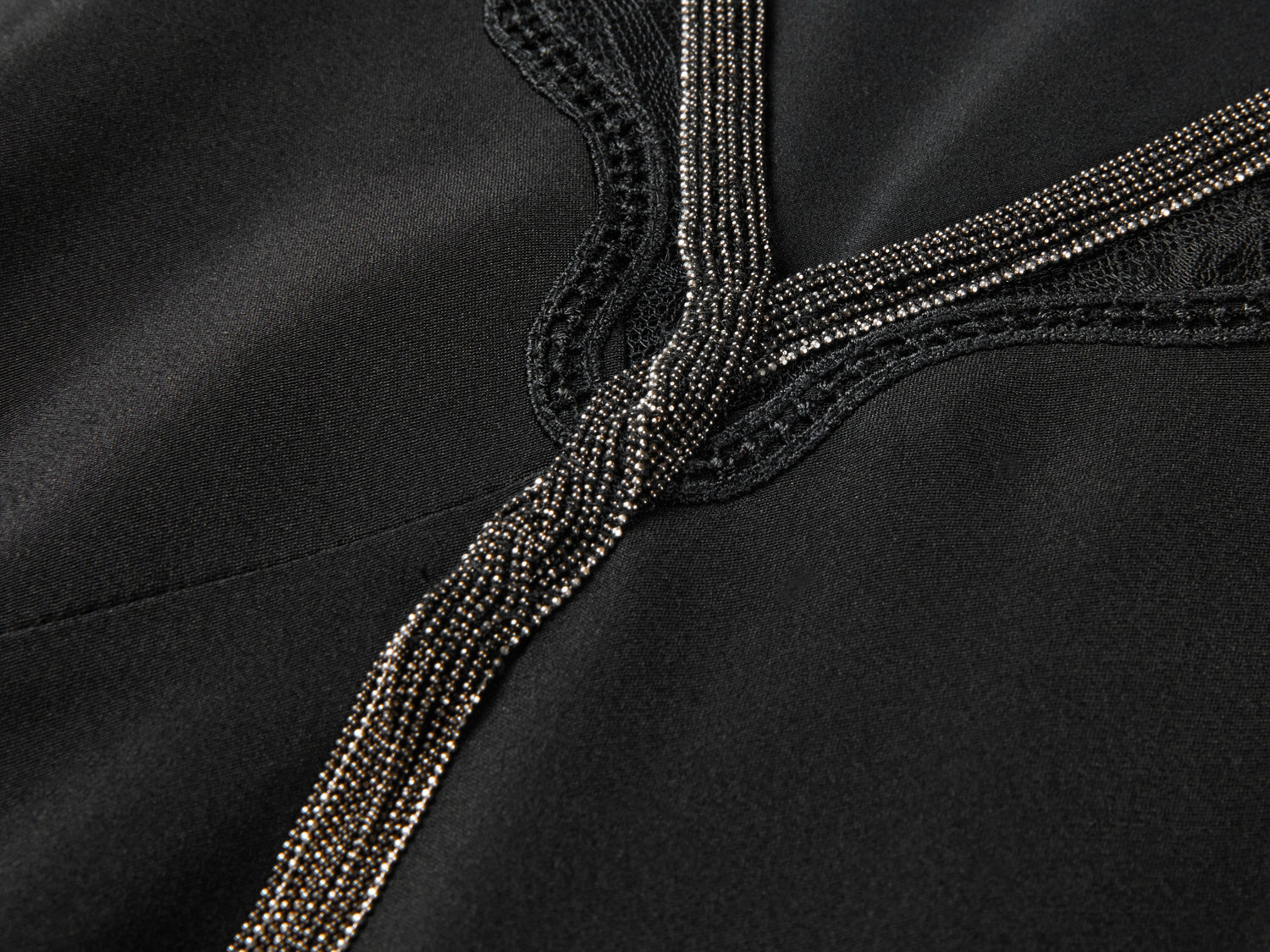 Silk Sleeveless Dress | Black