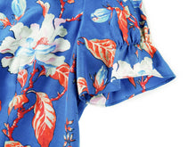 Printed Waist-fitted Dress | Blue
