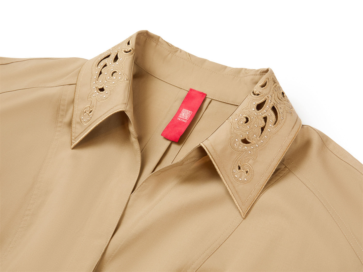 Mulberry Silk and Wool Dress | Khaki