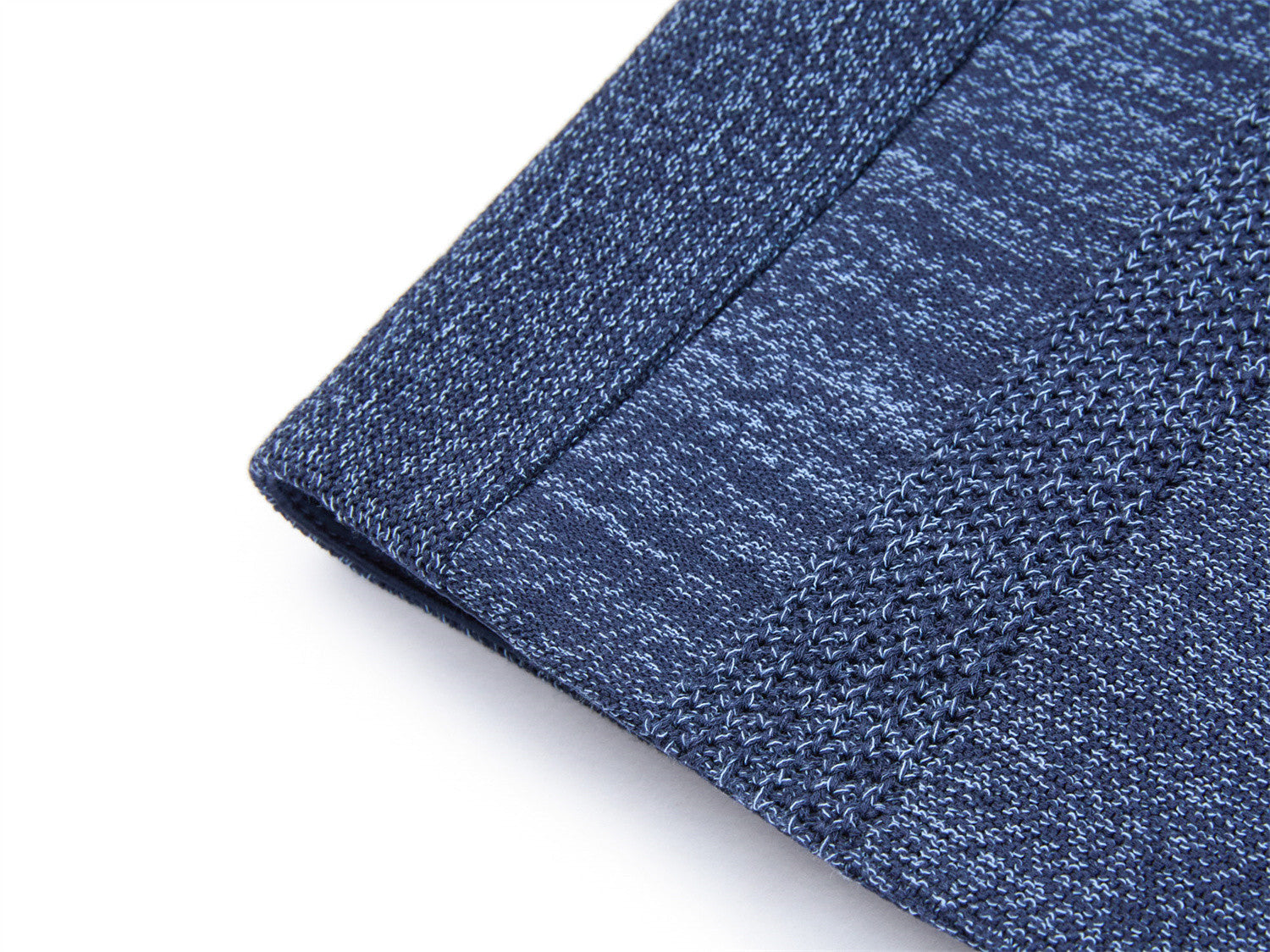 Knit Denim-Look Jacket | Navy