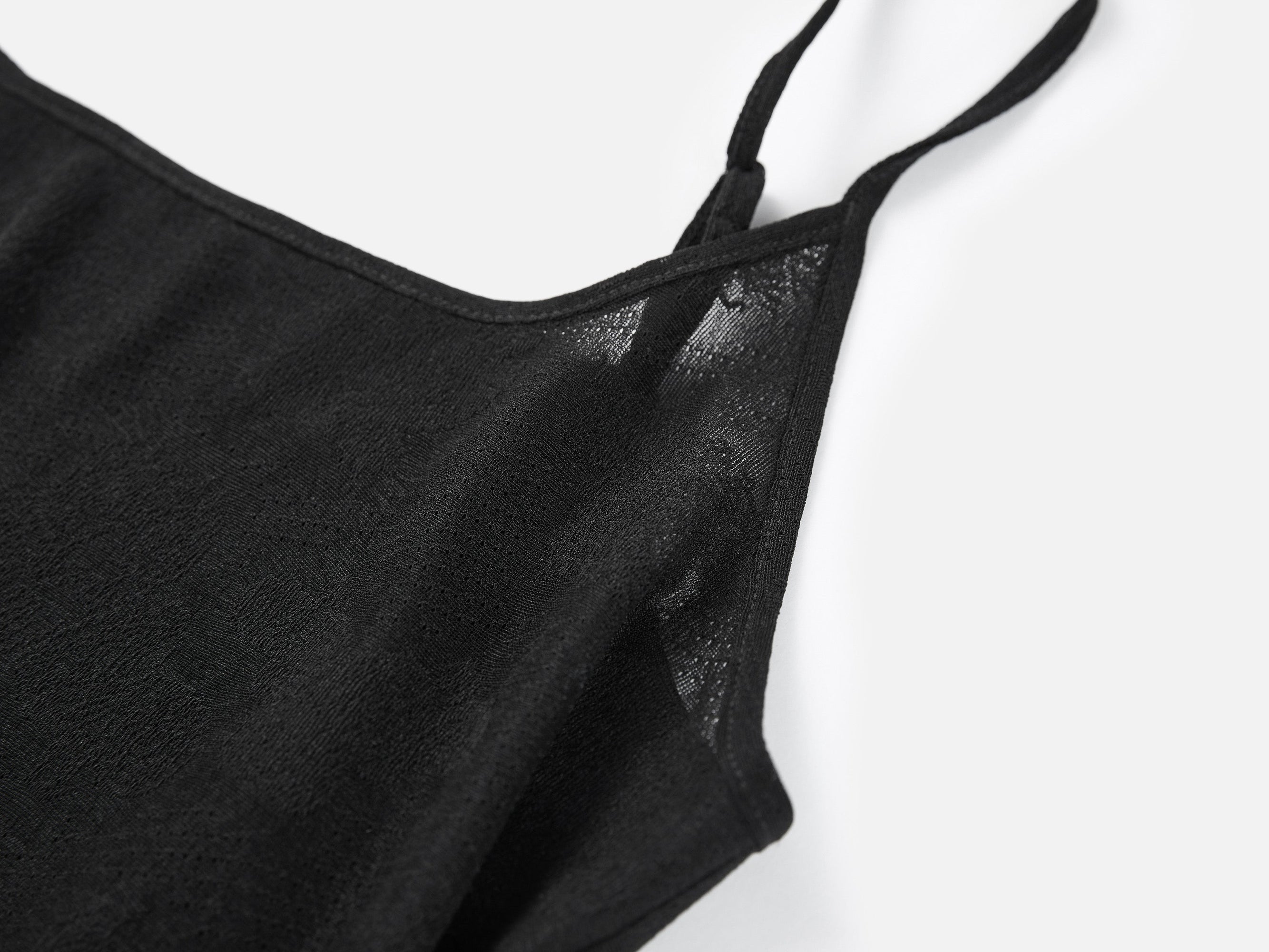 Jacquard Camisole Vest | Black
