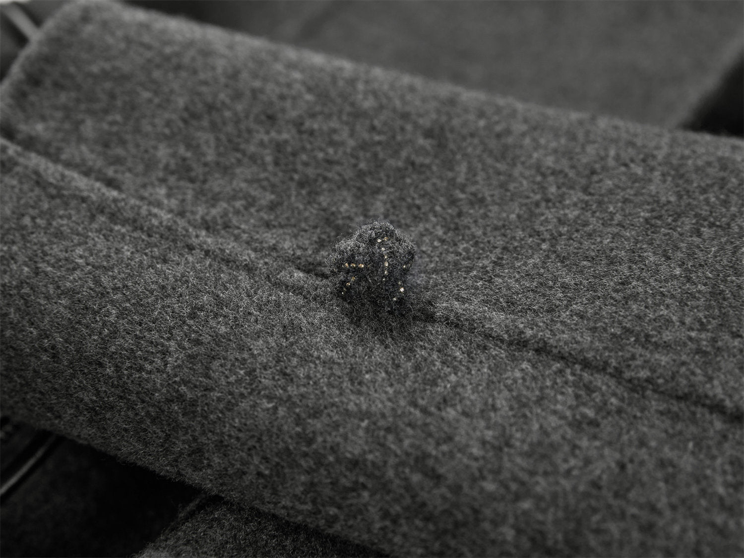 Wool-Cashmere Double-Faced Coat | Horn Gray