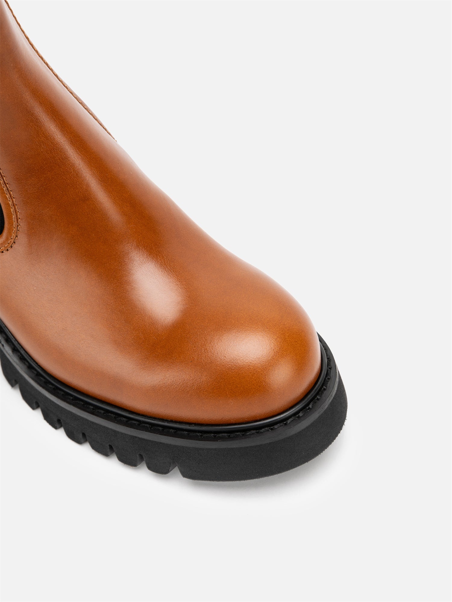 Elastic Side Chelsea Boots | Brown