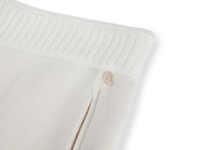Wool Cashmere Straight-Leg Pants | Beige