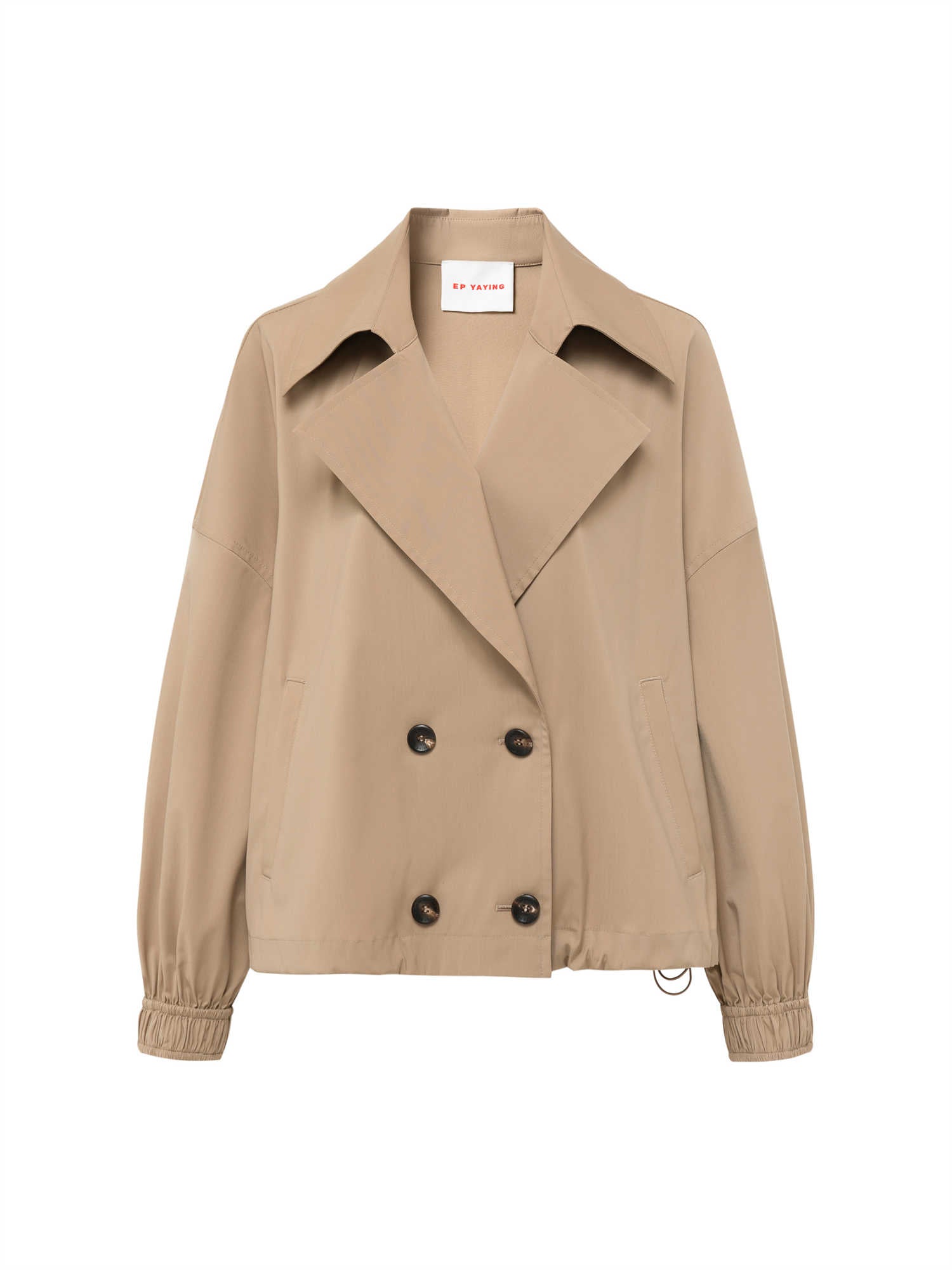 Short-cropped Trench Coat | Khaki