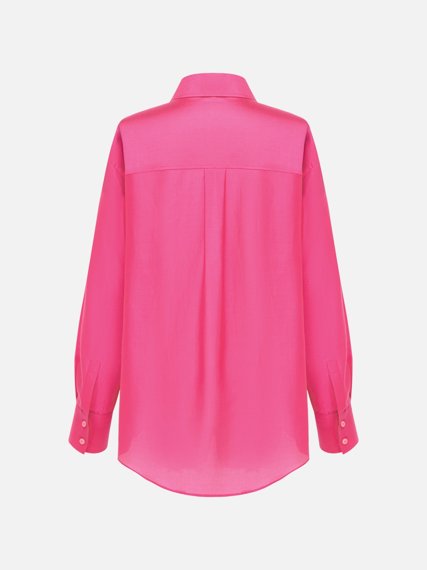 Loose Straight Large Version Shirt | Rose Red