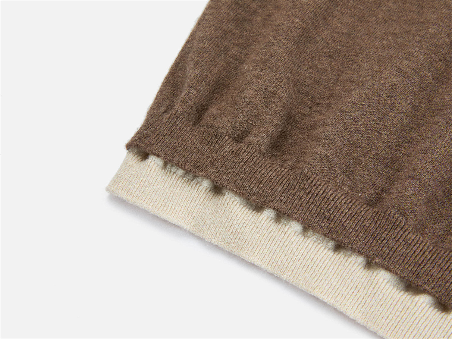 Layered-Look Pullover | Camel