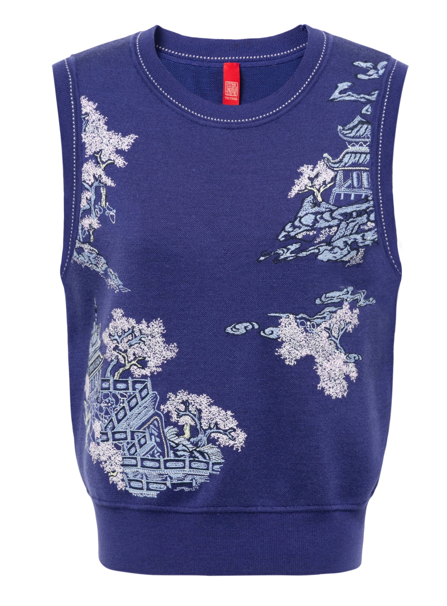 Printed Sleeveless Top | Purple