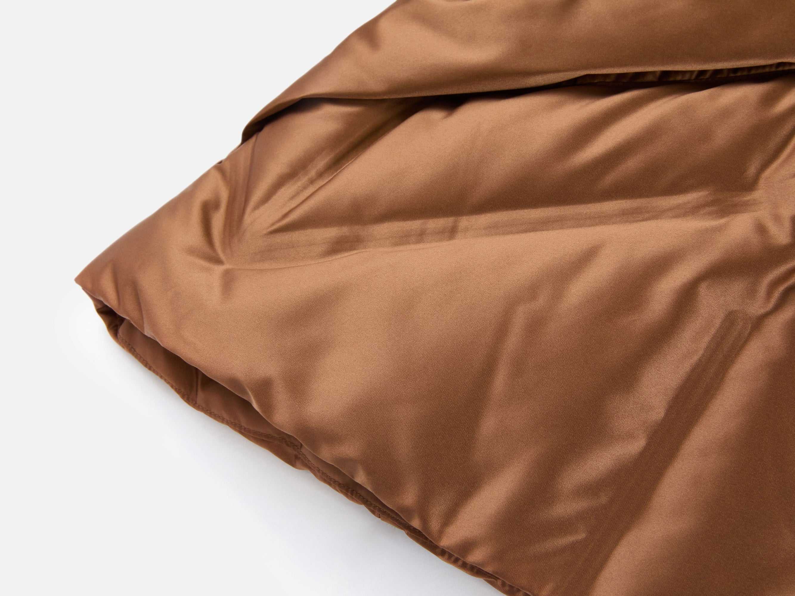 Fitted Puffer Jacket | Brown