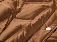 Fitted Puffer Jacket | Brown